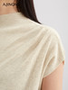 【优雅知性】阿菁娜不对称斜纵向褶裥连肩盖袖针织衫F30Q302039 商品缩略图2