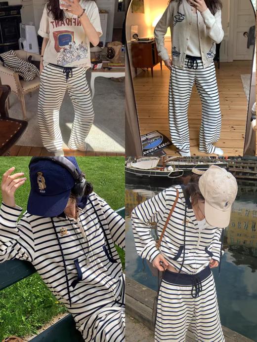 浮生八记/25C141/25C142/海军条纹卫衣卫裤套装 商品图4