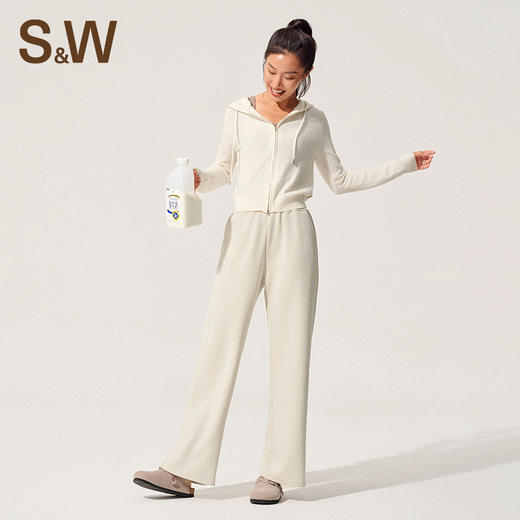 【sw速惟】高弹瑜伽裤宽松阔腿直筒休闲裤S4AW6167 商品图1