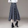丁摩 简约格子百搭半身裙女显瘦显高休闲中长裙5096 商品缩略图2