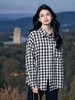 【秋新品】古泥7558 100%棉薄款黑白格衬衫-喜出 商品缩略图0