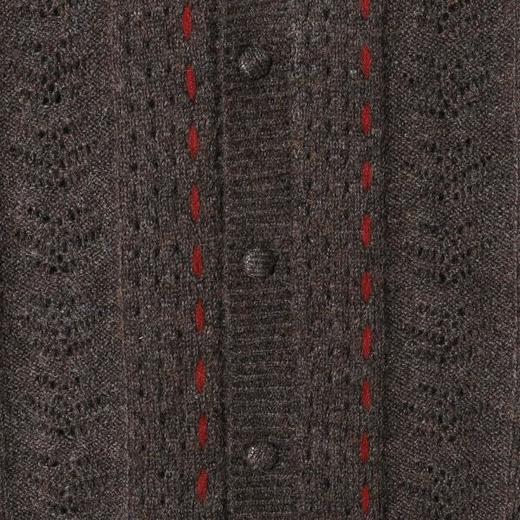 2218SDSA男士秋冬新款痞帅男装复古休闲撞色开衫针织衫慵懒风圆领毛衣 商品图2