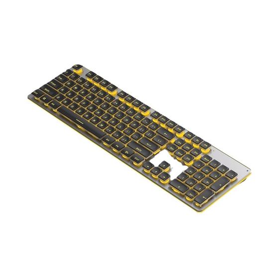 【静音手感+氛围灯✨】梦族Y800机械手感静音无线键盘 ，台式笔记本，办公游戏全能选手🔥超薄机身+金属面板，颜值性能双在线！ 商品图3