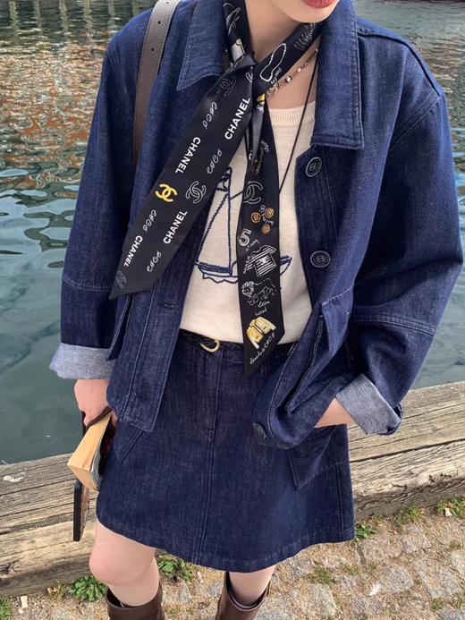 浮生八记/25C123/25C131/法式丹宁牛仔外套半裙套装 商品图4