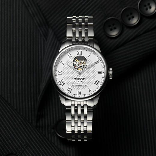 天梭(TISSOT)力洛克系列钢带机械男表T006.407.11.033.02 商品图1