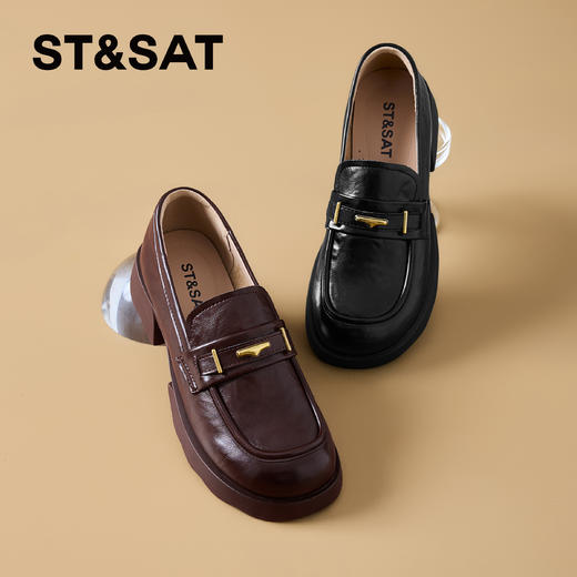 星期六英伦风百搭通勤乐福鞋SSD3111WHL 商品图2