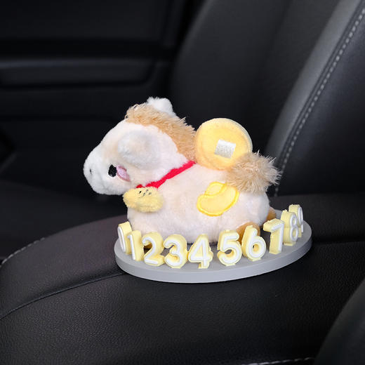 大英博物馆 新年系列 萌马毛绒停车车载号码牌 商品图2