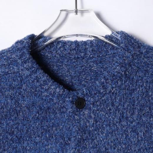 72579SDSA男士秋冬新款痞帅男装潮牌宽松撞色纽扣V领针织衫慵懒风毛衣 商品图2