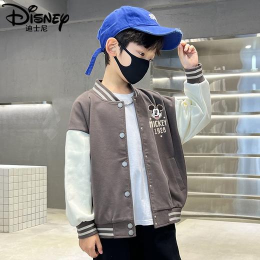 迪士尼男童外套春季2025新款儿童棒球服春秋上衣大童夹克男孩春装 商品图4