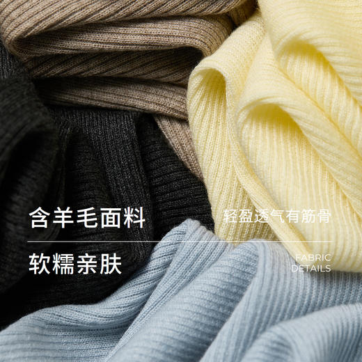 初棉含羊毛polo领针织开衫366605038 商品图2