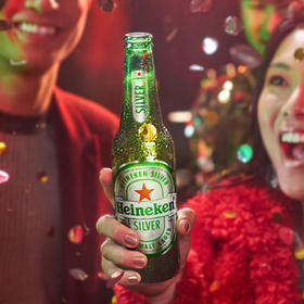 喜力星银啤酒 500ml*12瓶整箱装 全麦酿造 喜宴礼酒踏春送礼踏春送礼