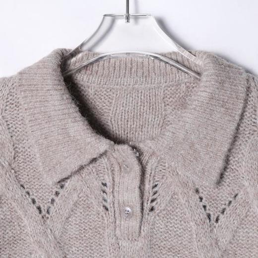 9922SDSA男士秋冬新款痞帅男装简约菱形格polo领针织衫休闲套头毛衣 商品图2