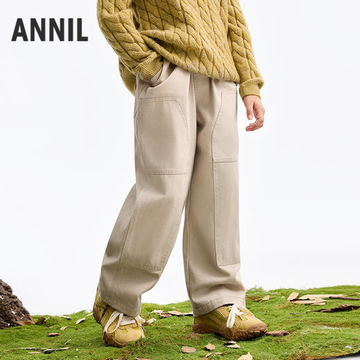 男童全腰梭织夹裤冬季新款安奈儿童装EB546605 商品图1