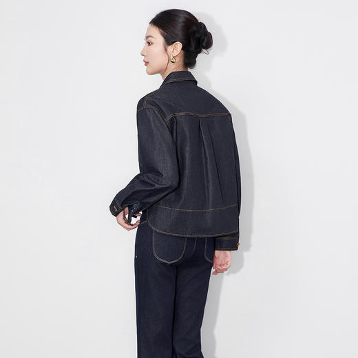 「高货wl」全新升级【铂金会员330/天猫439/差价109】(20321)洛诗琳复古松弛休闲牛仔外套2025秋季短款百搭夹克外套女 商品图1