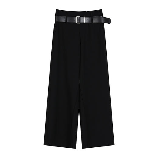 NEELLY纳俪商场同款秋季新款宽松慵懒阔腿裤女垂感百搭直筒长裤N25083H01131 商品图3