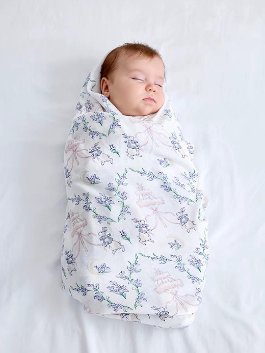 Domiamia 婴儿纱布襁褓包巾 新生儿夏季纱布包巾 商品图1