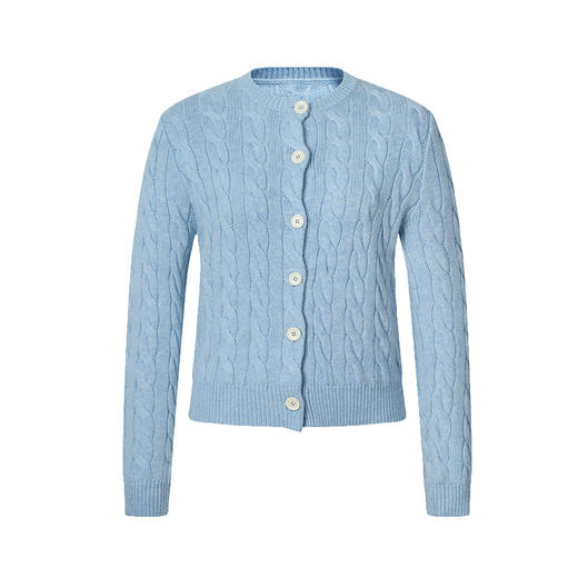 HeyDress羊毛编织麻花针织开衫 商品图4