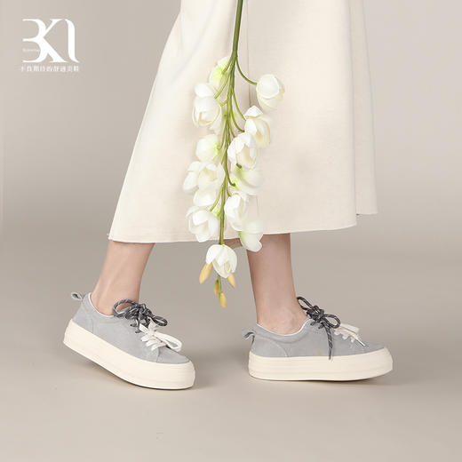 BAKERLOO双色鞋带厚底松糕鞋 商品图3