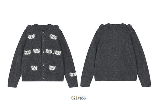 Jnby   25冬款  短款开襟毛衫  1P0312730 商品图8