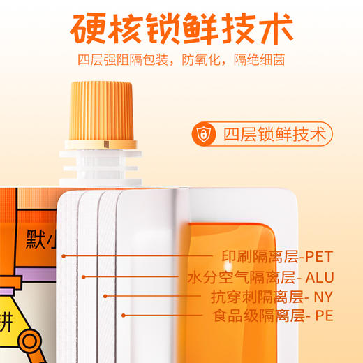 纯耕默小吉moxiaoji kids3.75L（30袋）量贩装胡萝卜橙汁、苹果山楂汁；3果1蔬好配比，营养均衡摄入，酸甜好口感，守护星星眼；苹果山楂汁，苹果+山楂+益生元，酸甜好口感 商品图4