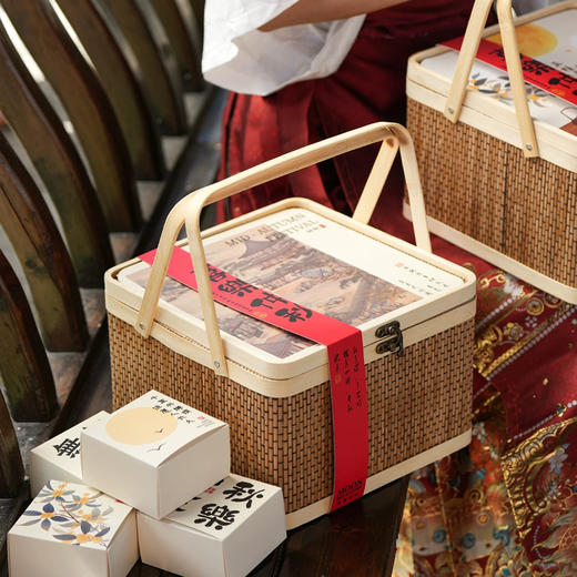 稻香村 中秋竹编手提月饼礼盒 商品图6