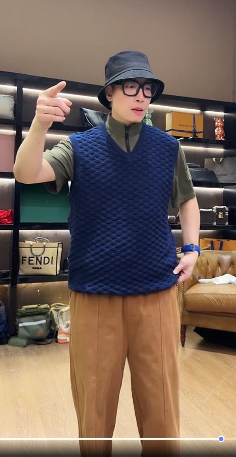 针织马甲春秋新款百搭宽松显瘦无袖背心 商品图0