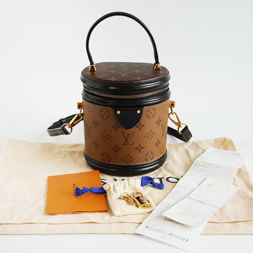 【95新】LV路易威登CANNES M43986老花CANNES发财桶包手提单肩包060925TJ40 现售价：9700 商品图1