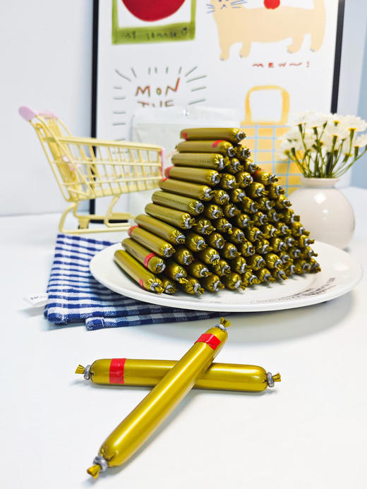 🤩孩子追着要的【牛肉肠】来啦❗💰29.9带走60根‼️一根0.5不到❗牙齿一咬微微回弹✨肉香四溢越嚼越香，一根接一根炫不停❗⭕牛肉+鸡肉黄金配比，口感不柴，高蛋白补营养，Q弹扎实 商品图8