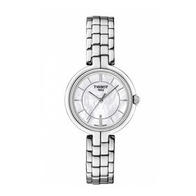 天梭Tissot弗拉明戈系列钢带石英女表白盘钢带 T094.210.11.111.00