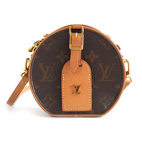 【95新】LV路易威登M44699老花mini硬圆饼单肩斜挎包120925AK24 现售价：5100