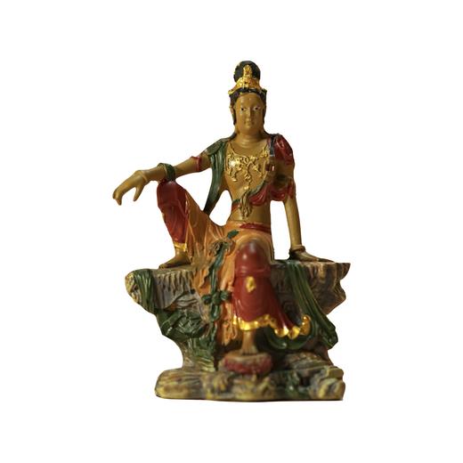 辽代木雕水月观音冰箱贴桌面摆件树脂材质精美文创礼品 商品图4