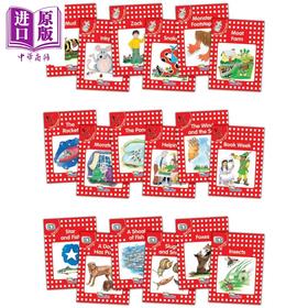 【中商原版】Jolly Phonics Readers Red Level 1 Complete Set 快乐自然拼读读物红色等级18本套装 1级 英文原版英语分级读物