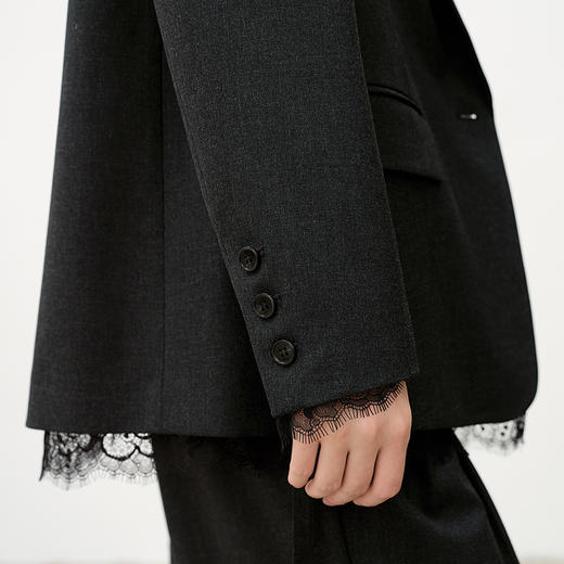 NEELLY纳俪商场同款秋季新款极简随性短外套女百搭高知西装外套N25083W01119 商品图2