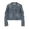 NEELLY纳俪商场同款秋季新款复古截断式牛仔外套女宽松慵懒短上衣N25082C01092 商品缩略图3
