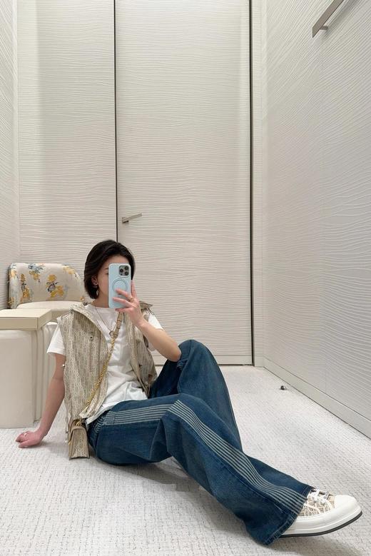 TY460-迪奥 25春夏 塔夫绸提花连帽腰带马甲 (PG*MM)9.16直播款 商品图2