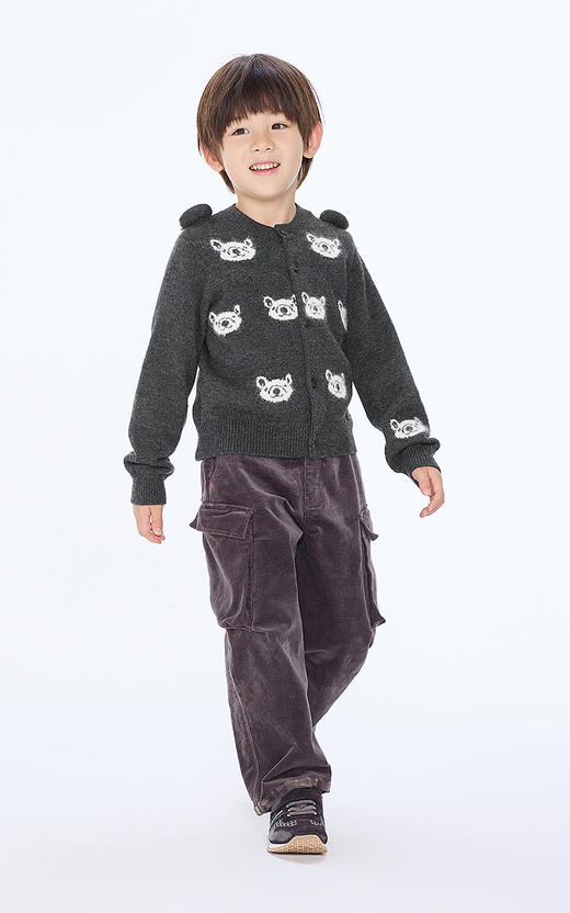 Jnby   25冬款  短款开襟毛衫  1P0312730 商品图0