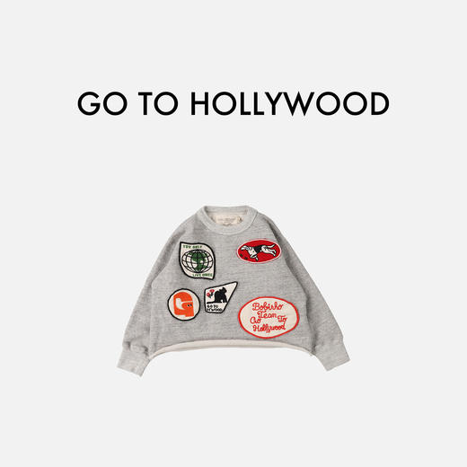 日本G2H童装 GO TO HOLLYWOOD PEACE 徽章运动衫卫衣 商品图1