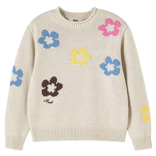 女童圆领长袖针织衫冬季新款安奈儿童装EG544650 商品图6