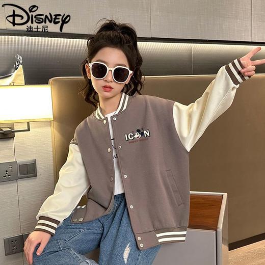 迪士尼女童棒球服外套春秋2025新款洋气儿童夹克女大童上衣春装潮 商品图0