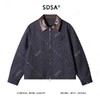 SDSA男士秋冬新款痞帅男装设计师撞色翻领拉链夹克倒三角时尚外套 商品缩略图1