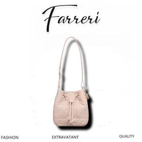 D家 水桶单肩包 胭脂粉