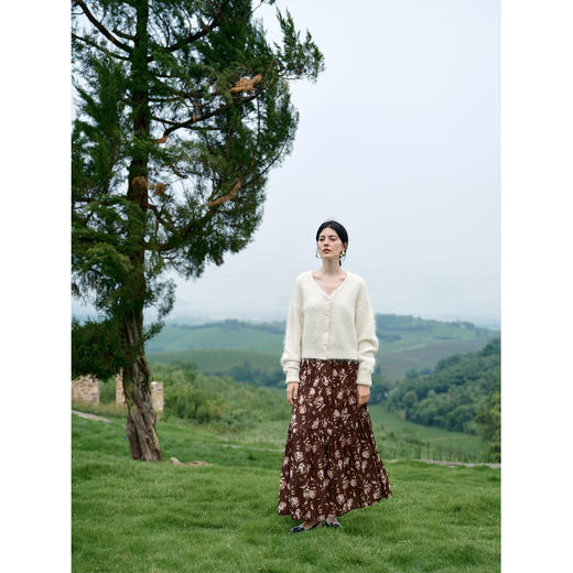 HeyDress羊驼拉毛V领开衫 商品图1