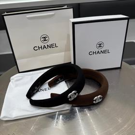 G507 CH@NEL丝绒发箍，经典logo法式发箍