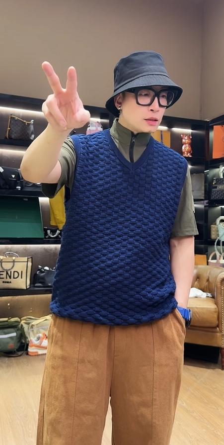 针织马甲春秋新款百搭宽松显瘦无袖背心 商品图1