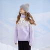 笛莎Deesha 童装女童毛衣2025冬新款女童高领紫色提花毛衣 商品缩略图1