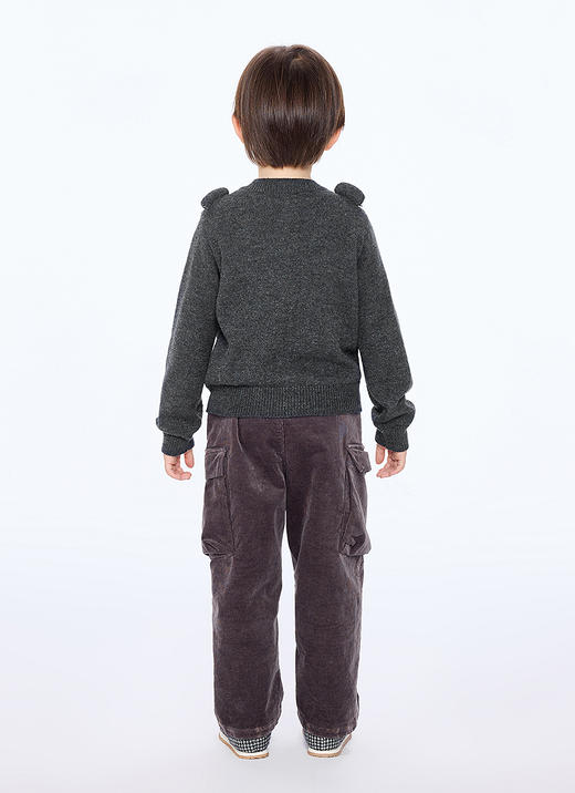 Jnby   25冬款  短款开襟毛衫  1P0312730 商品图4