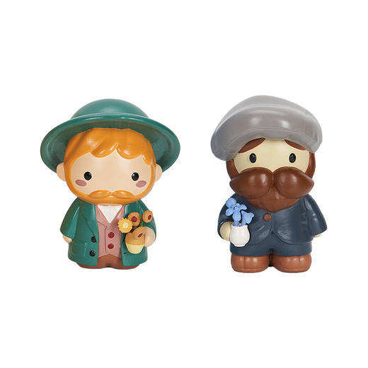 物兮物 致敬大师系列 萌版梵高 莫奈  树脂摆件 商品图4