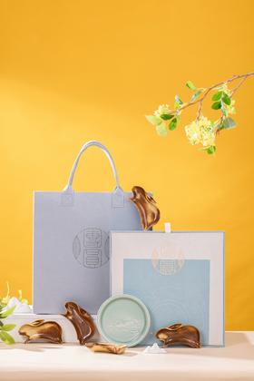 中秋特惠 | 龙泉青瓷《团圆》五子登月茶盘套装