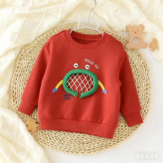 Cucutas男幼童长袖卫衣CY25AUW504橙红/米白90#-120# 商品图0