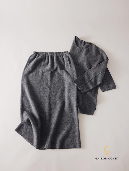 MAISON COVET 纯山羊绒休闲圆领翻边套装 商品图4